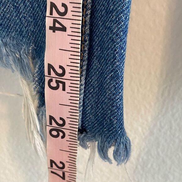 Free People We The Free Jean Maggie Straight Mid Rise Jeans Size 26 Button-Fly - Picture 11 of 12